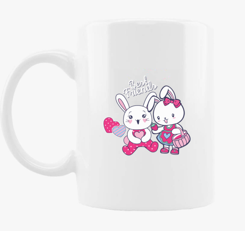 Legjobb barátok nyuszik bögre