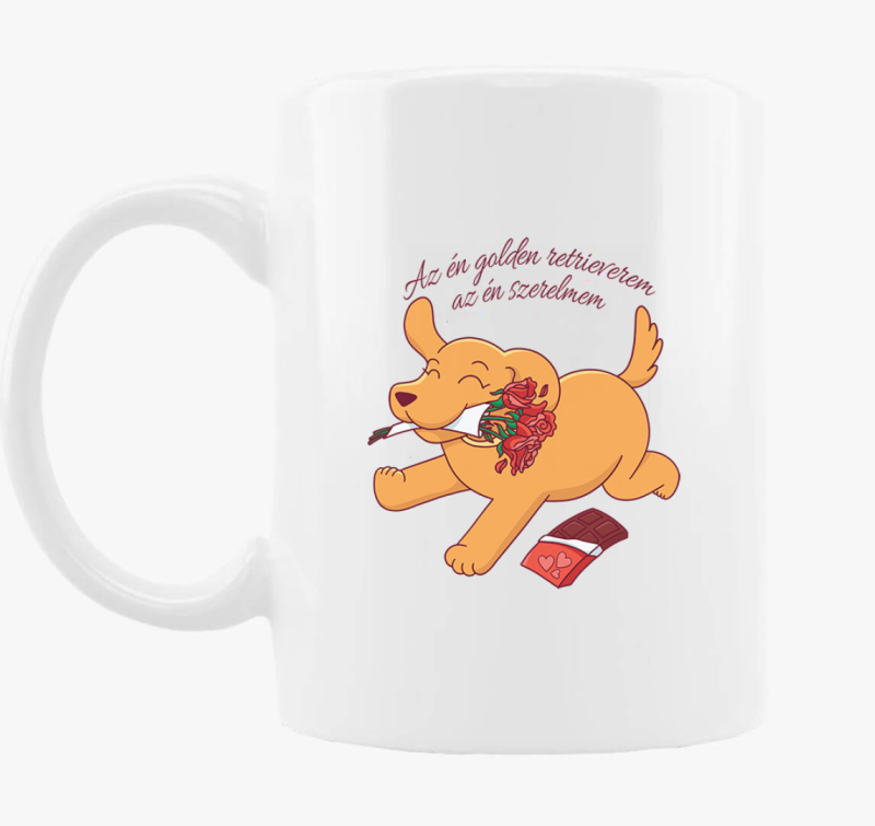 Szerelmes retriever bögre