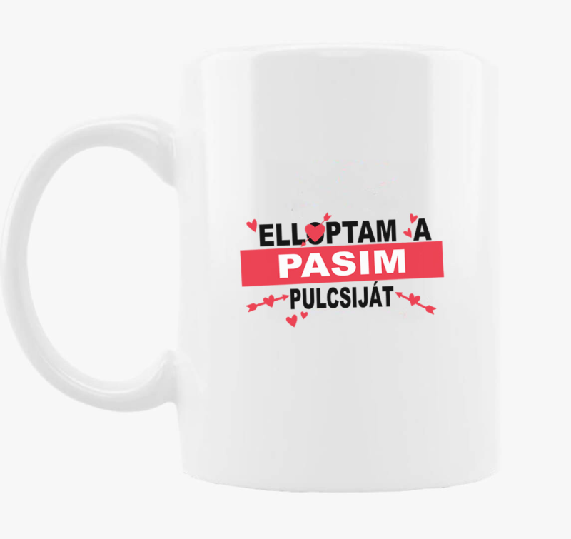 Elloptam a pasim pulcsiját bögre