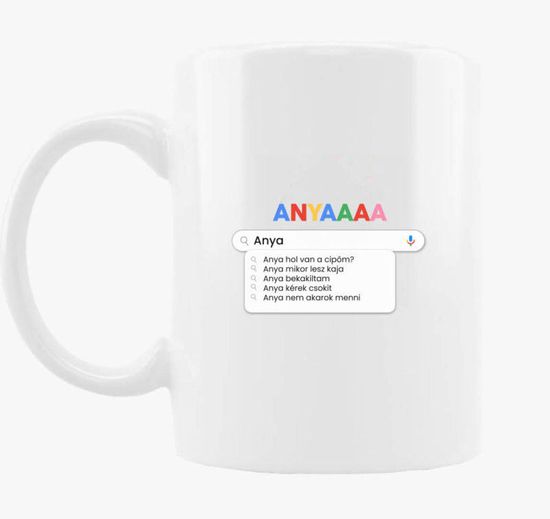 Anya a mindentudó bögre