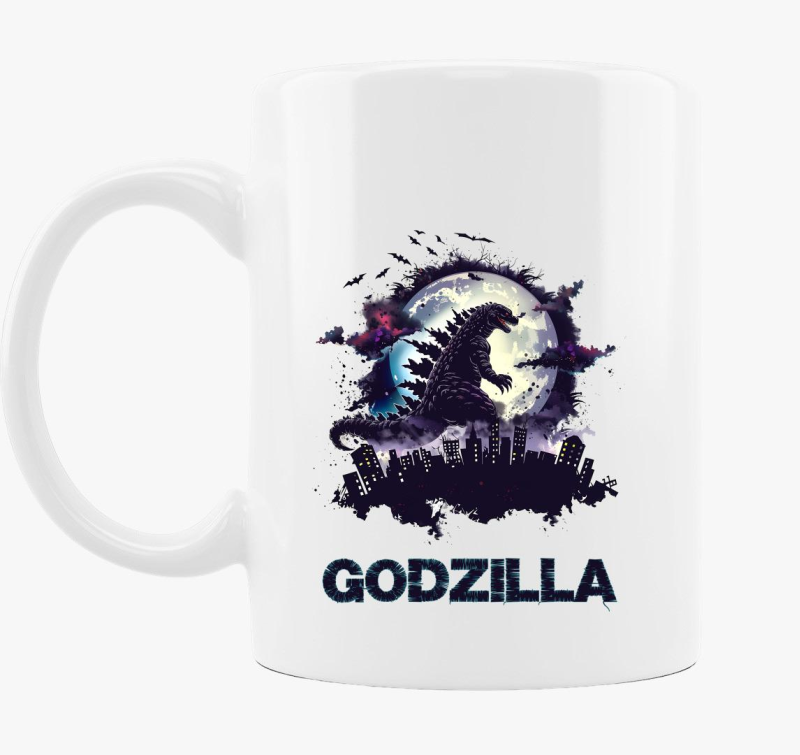 Godzilla a városban bögre