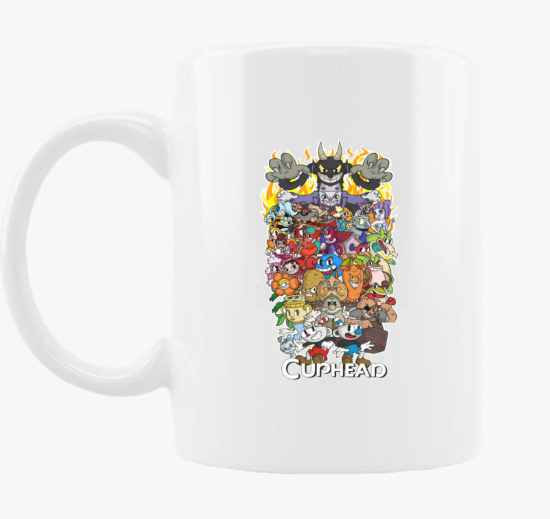 Cuphead karakterek bögre