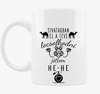 Sivatagban él a teve... locsolkodós bögre