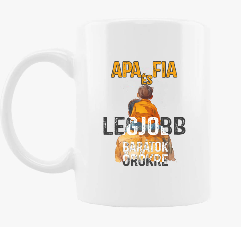 Apa és fia art bögre