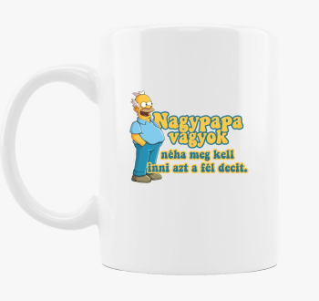 Nagypapa vagyok Simpsonos bögre