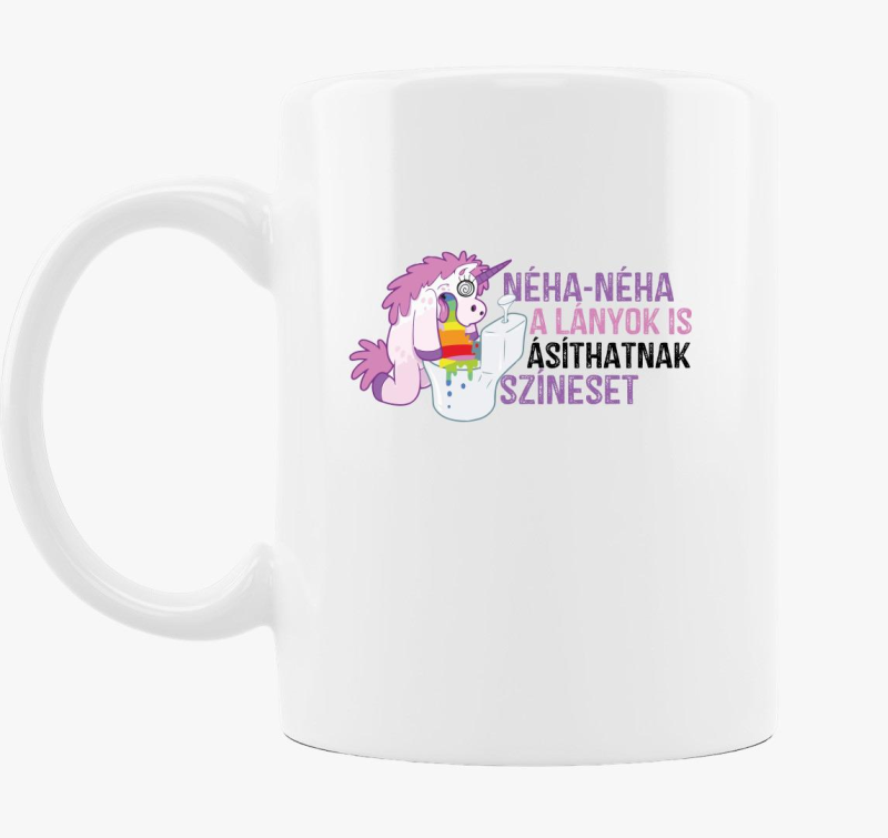 Néha a lányok is ásíthatnak színeset bögre