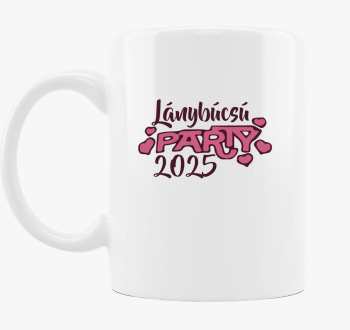 Lánybúcsú party szíves bögre