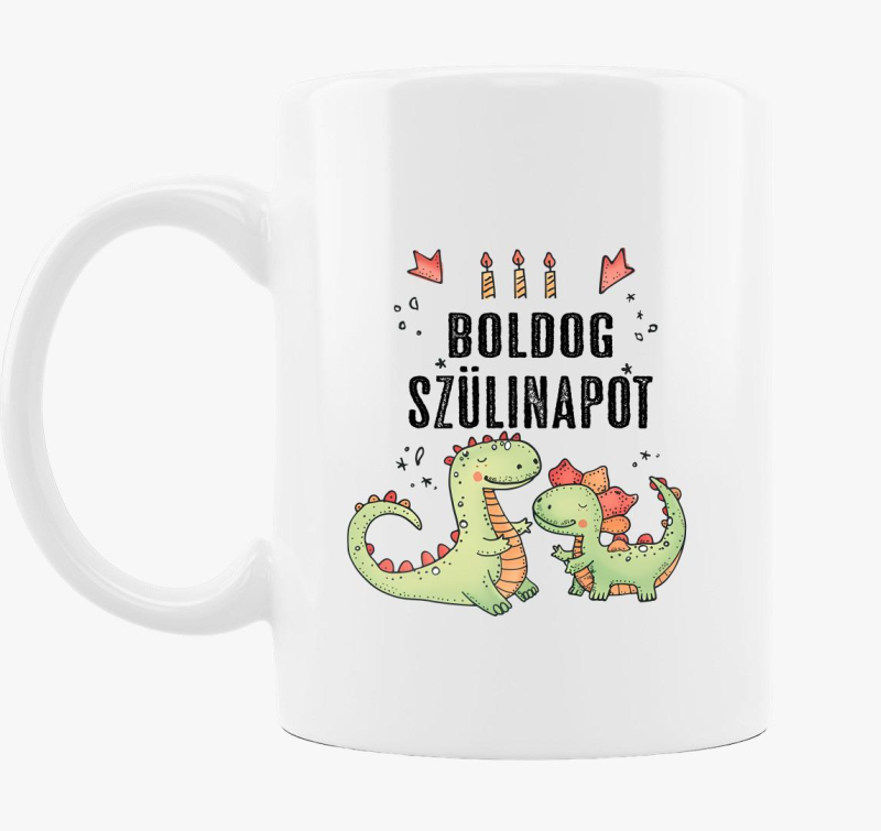 Dinós Szülinap bögre