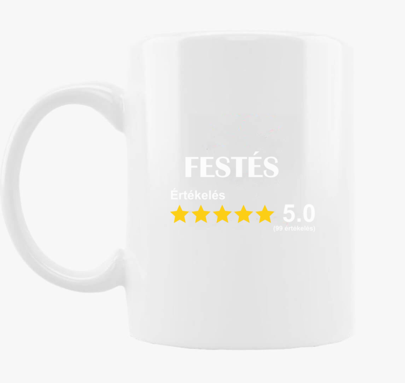 Festő értékelős bögre