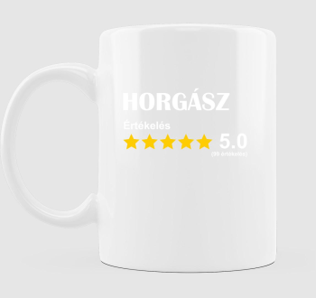 Horgász értékelős bögre