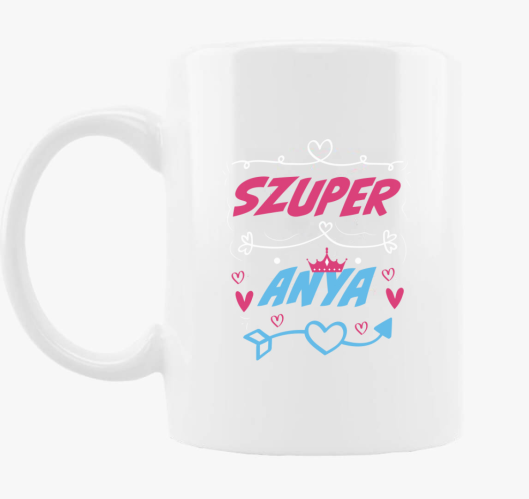 Szuper anya mintás bögre