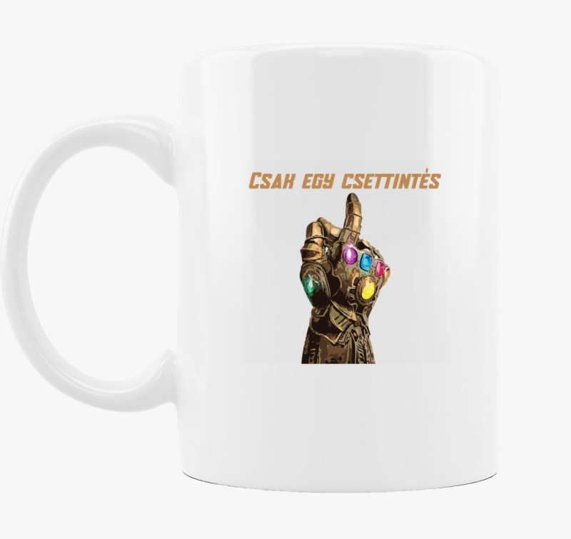 Csak egy csettintés Thanos kesztyűje bögre