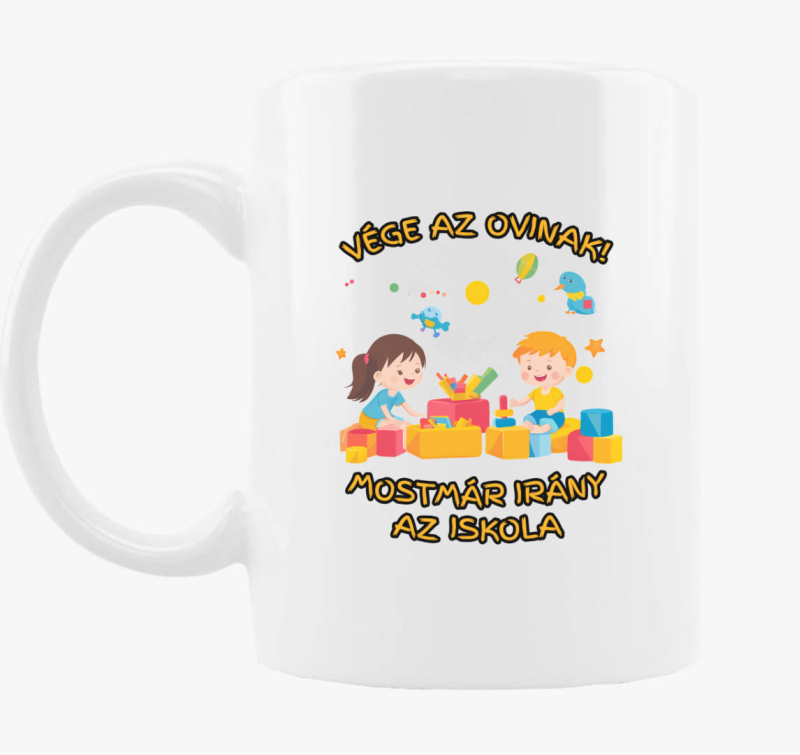 Vége az ovinak bögre