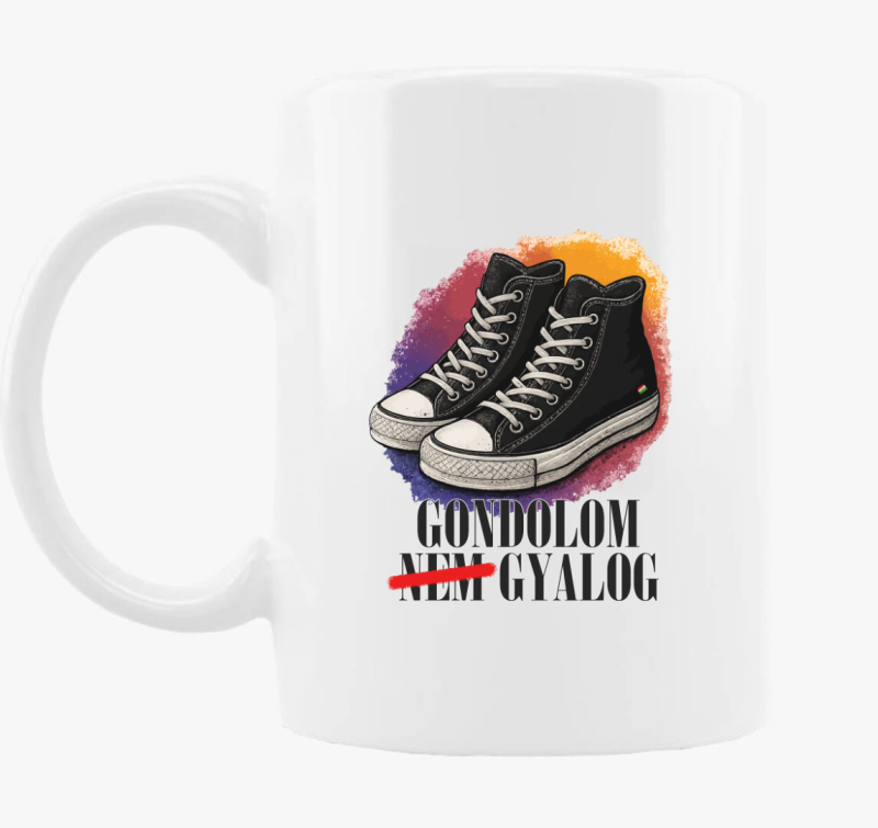 Gondolom Nem Gyalog bögre