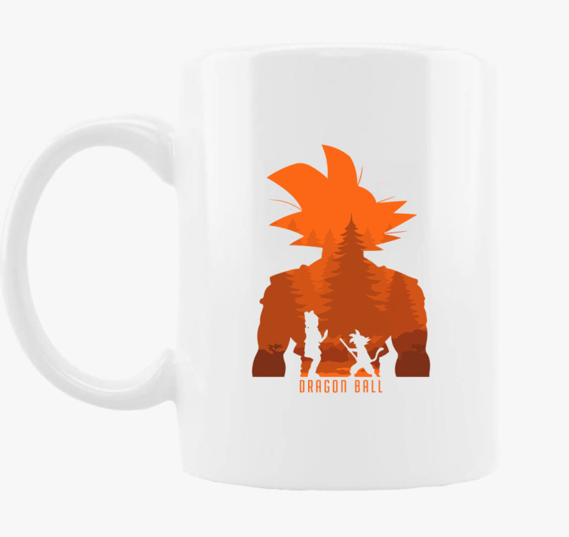 Goku sziluett bögre