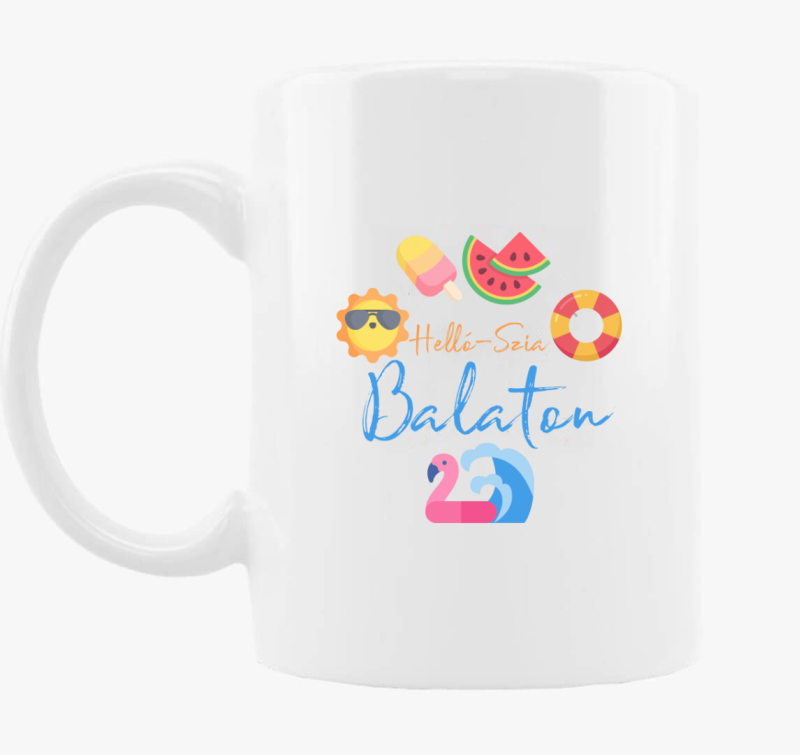 Hello-Szia Balaton bögre