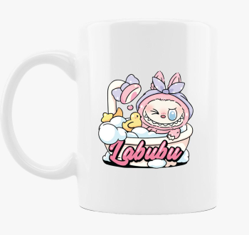 Habfürdős labubu bögre 