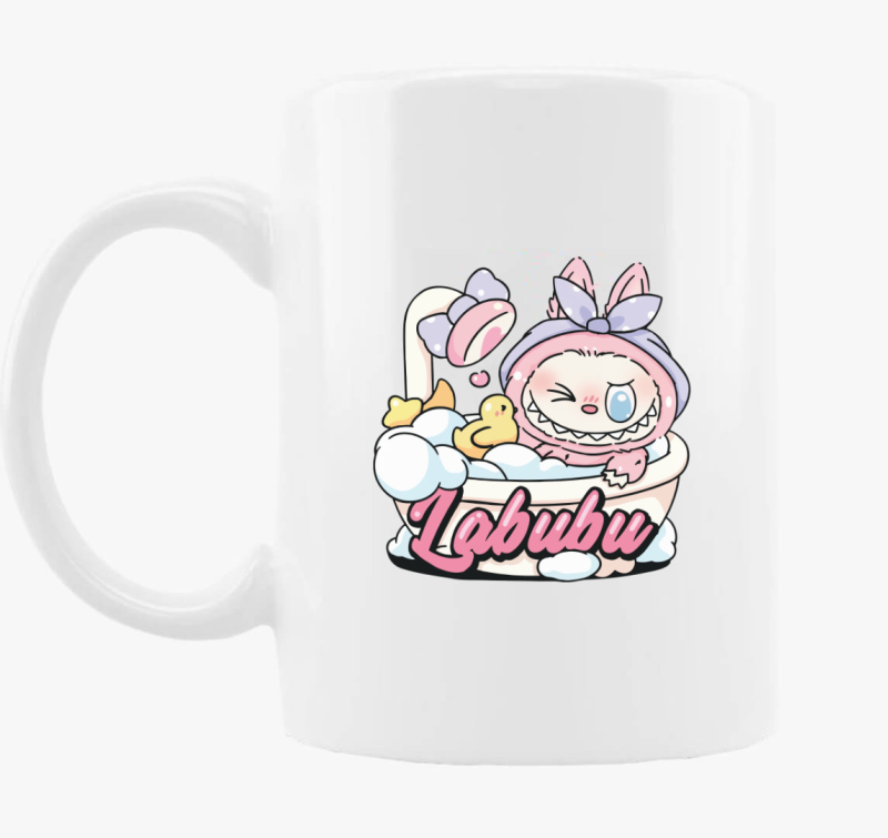 Habfürdős labubu bögre 