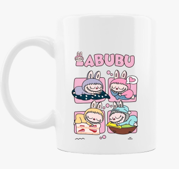 Alvó labubuk bögre