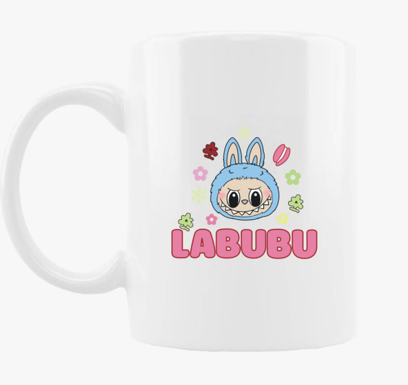 Kék fejű labubu bögre 