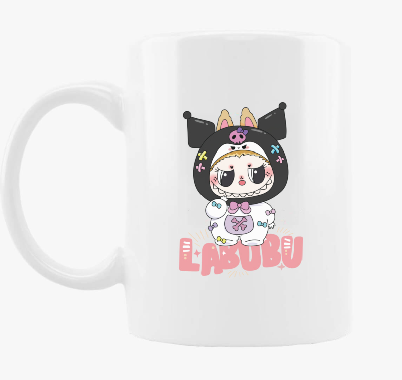 Kuromi labubu bögre 