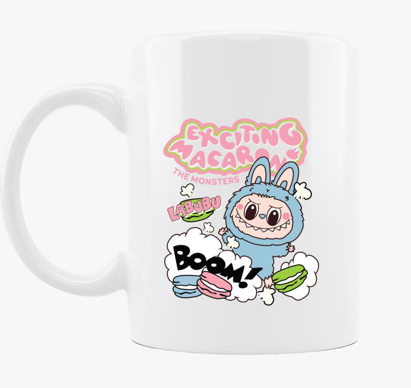 Macaron labubu bögre 