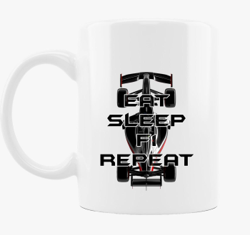 Eat Sleep F1 Repeat bögre