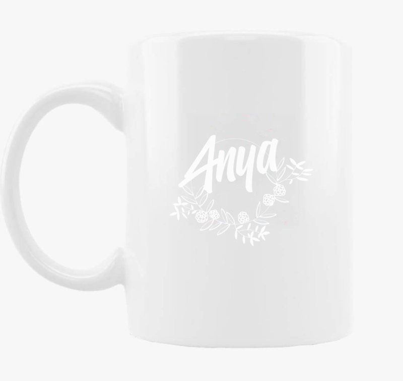 Anya fehér feliratos bögre