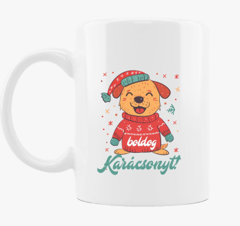 Boldog Karácsonyt Kutyás bögre