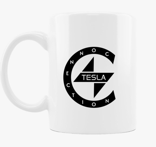 TeslaConnection fekete logós b...