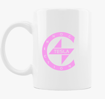 TeslaConnection Rózsaszín bögre