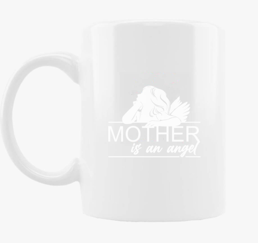 Anya egy angyal fehér bögre