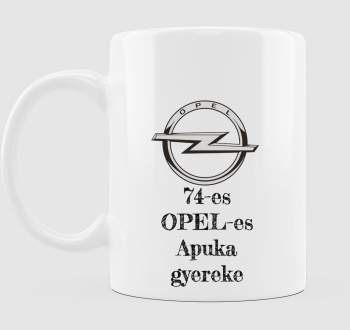Opel-es apuka gyereke v2 bögre