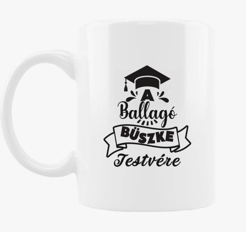 A ballagó büszke testvére bögre