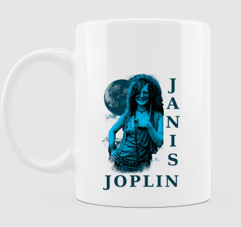 Janis Joplin kék portré bögre