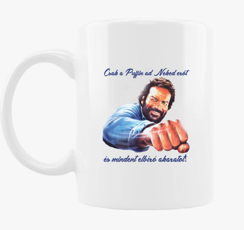 Bud Spencer puffin ököl bögre