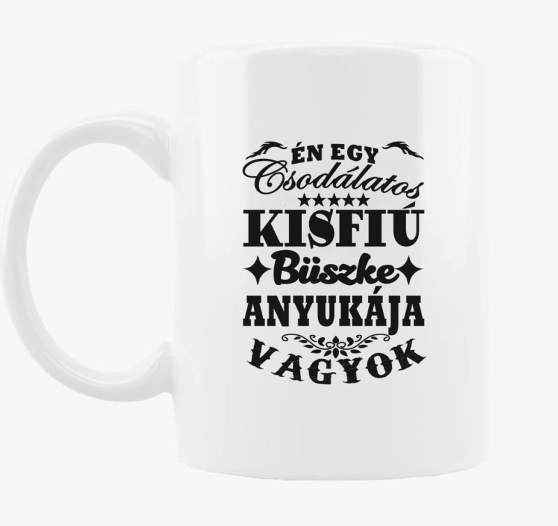 Csodálatos kisfiú büszke anyukája bögre