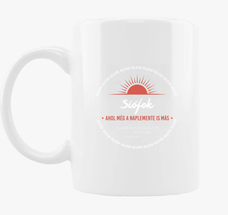 Siófok, ahol még a naplemente is más bögre