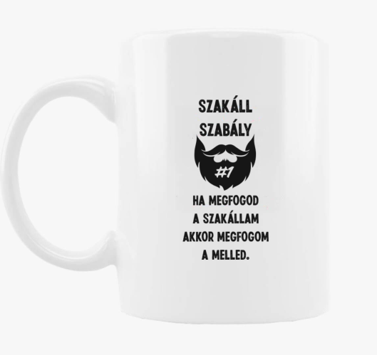 Szakáll szabály bögre