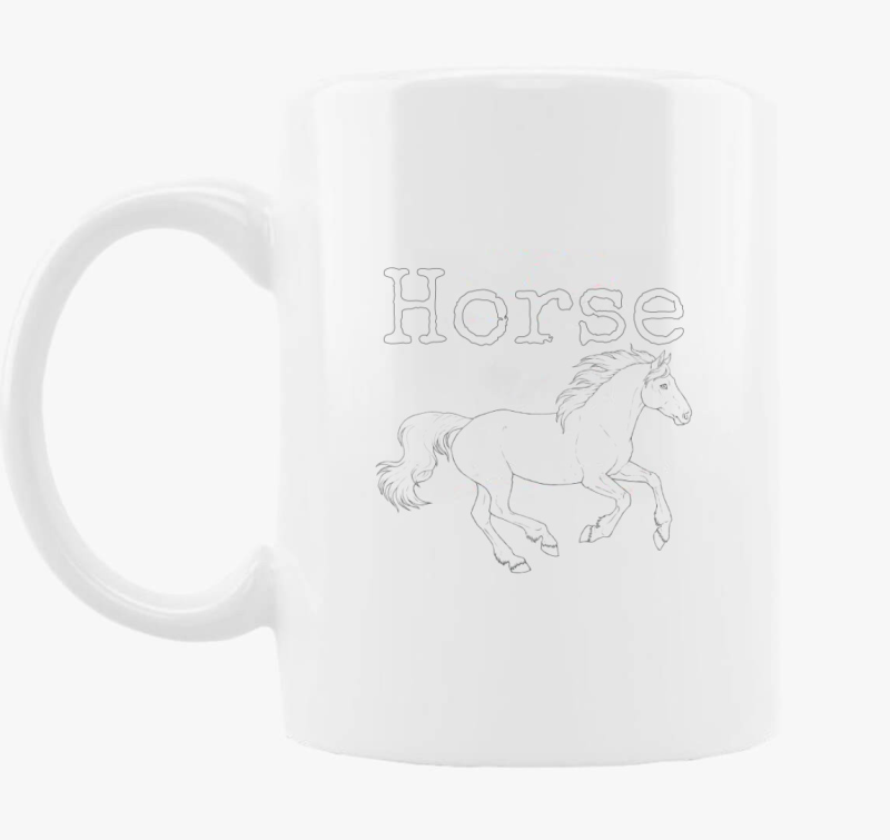 Horse feliratos bögre