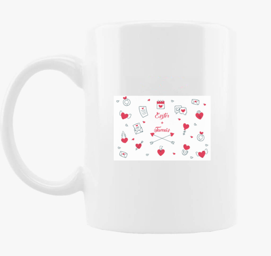 Egyedi neves bögre Valentin na...