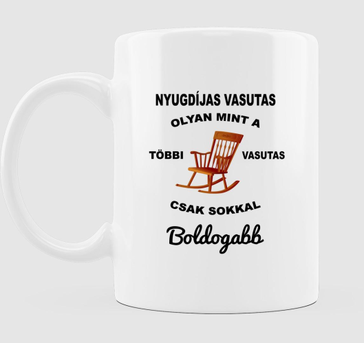 Nyugdíjas vasutas bögre