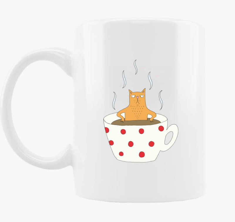 Mokkás vörös macska - bögre