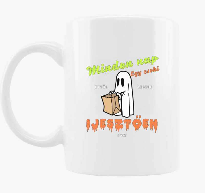 Cuki szellem halloweeni bögre