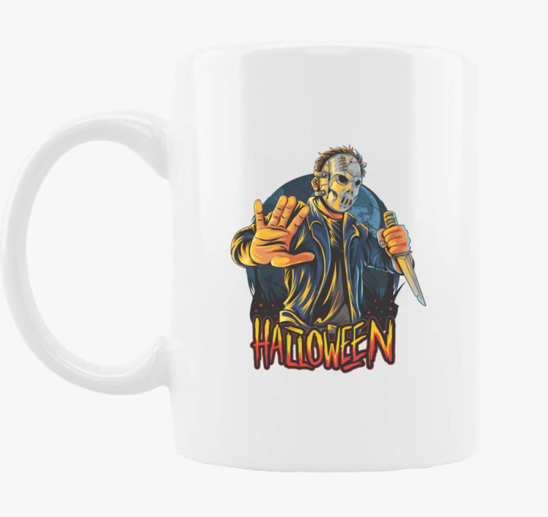 Halloweenes Jason bögre