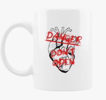 VESZÉLY - NE NYISD KI szíves bögre