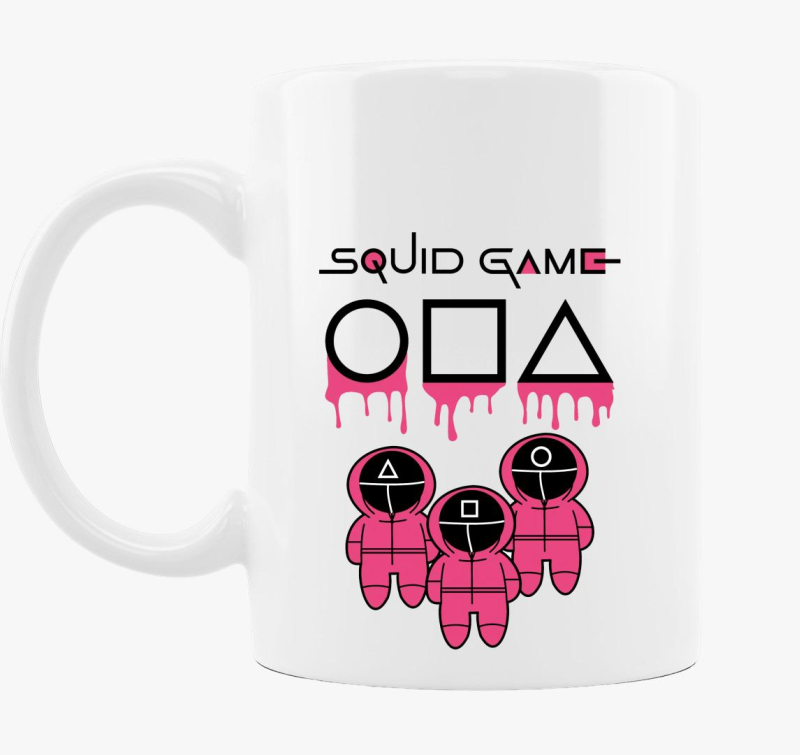 Squid Game chibi art bögre
