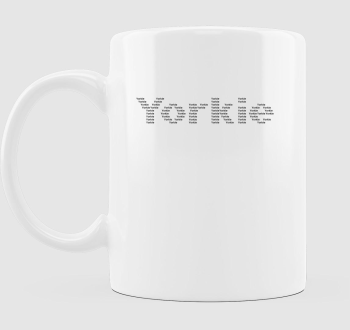 Yorkie betűs bögre