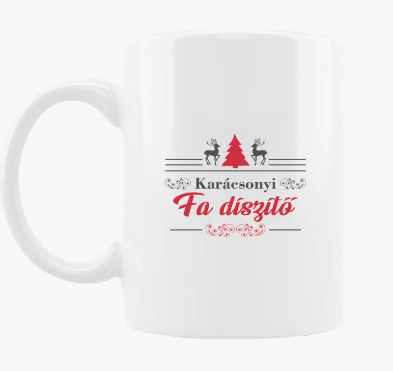 Karácsonyi fa díszítő bögre