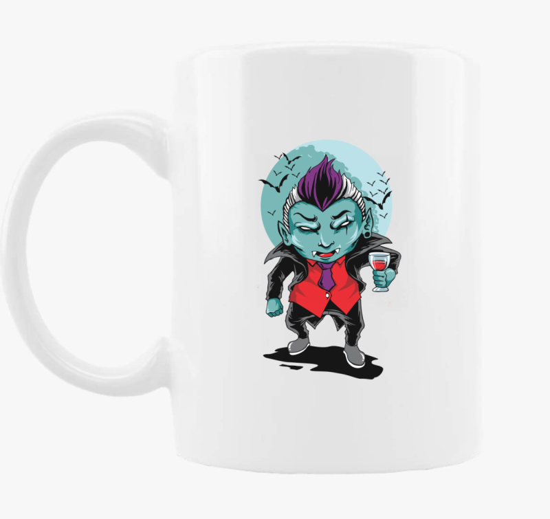 Borozó laza vámpír bögre